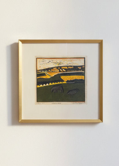 brugte-hans-voigt-steffensen-litografi-på-papir-1973