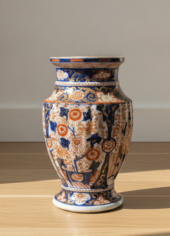 brugte-japansk-imari-keramikvase