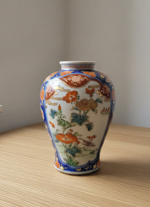 brugte-japansk-imari-porcelænsvase