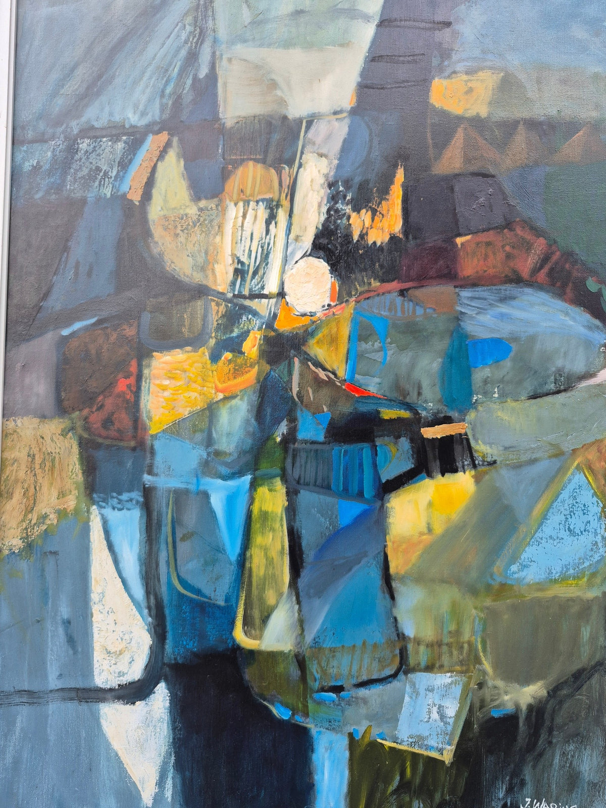 brugte-jørgen-winther-waring-abstrakt-maleri-1971-2
