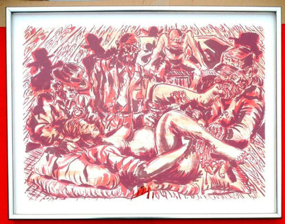 brugte-jrg-immendorff-the-birth-of-the-painter-litografi-1945-2