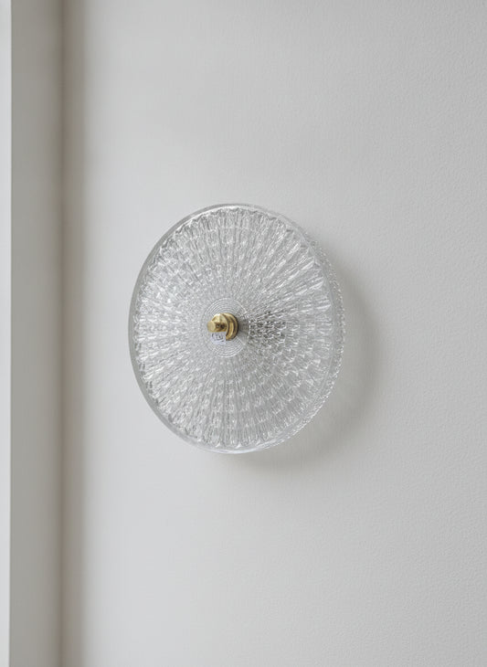 brugte-loftlampe-i-klar-glas-og-messing