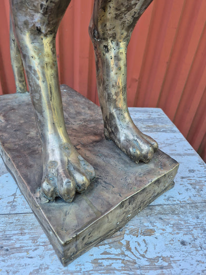 brugte-messing-kattefigur-med-skål-4