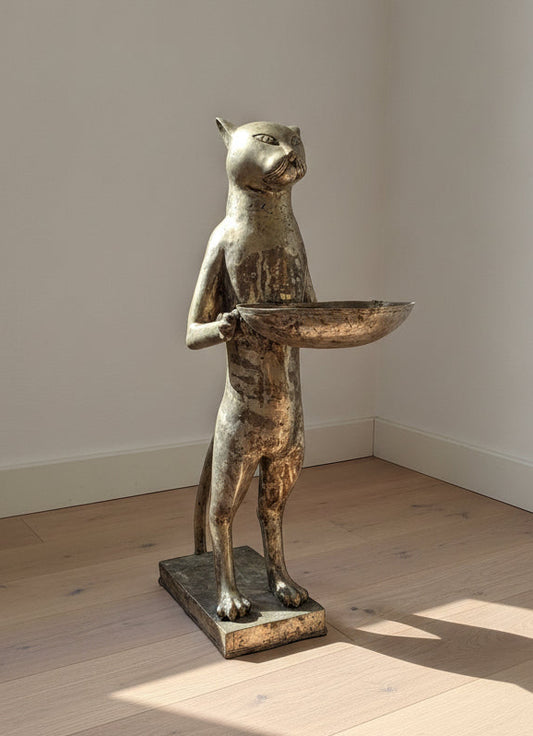 brugte-messing-kattefigur-med-skål