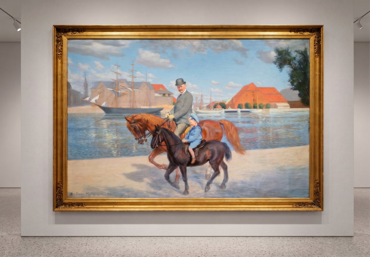 brugte-oscar-matthiesen-dansk-1908-kobenhavns-havnemaleri-olie-pa-laerred