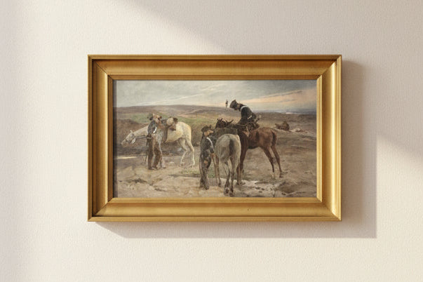 brugte-robert-von-haug-militært-oliemaleri-officiel-kopi