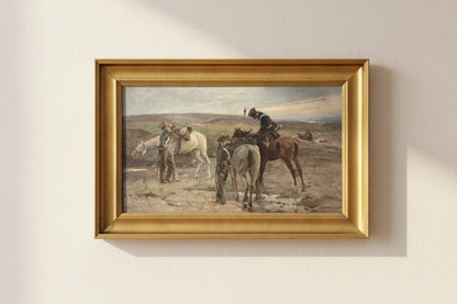brugte-robert-von-haug-militært-oliemaleri-officiel-kopi