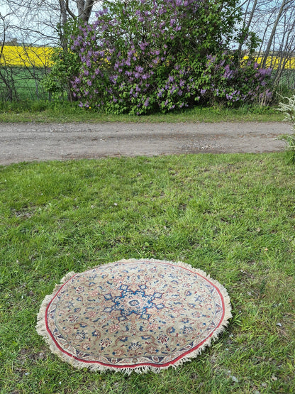 brugte-rundt-persisk-tæppe-ø100-cm-1
