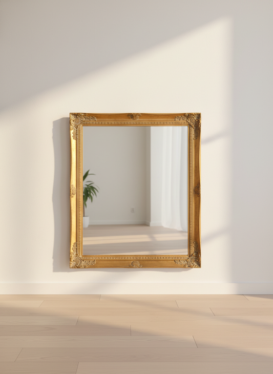 Ornate Gold Frame Wall Mirror