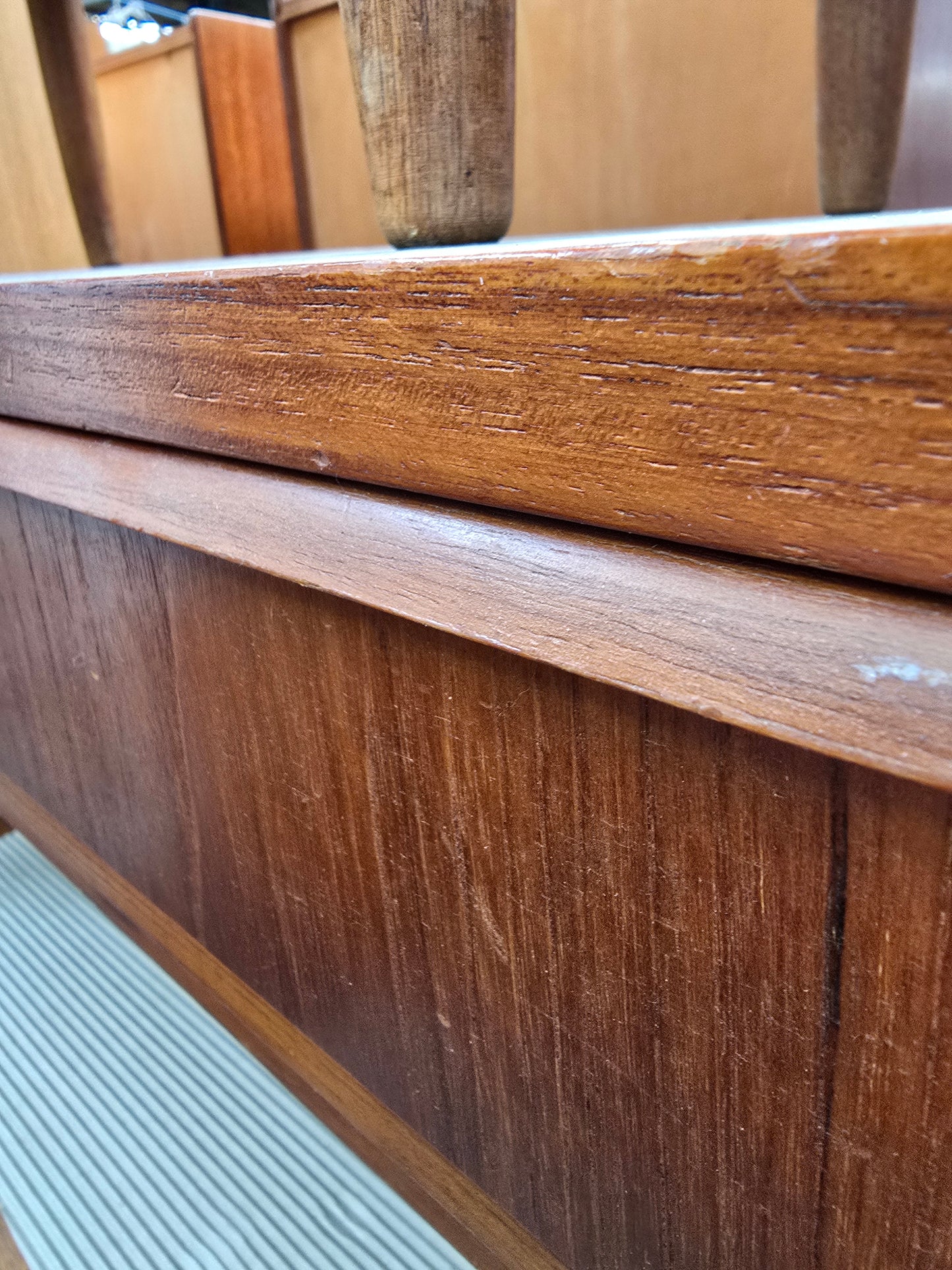 Vintage Teak & Tile Coffee Table