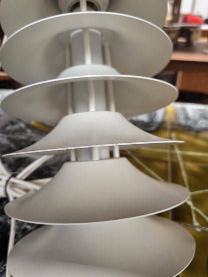 White Pagoda Style Ceiling Lamp