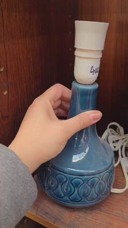 Blue Glazed Søholm Lamp