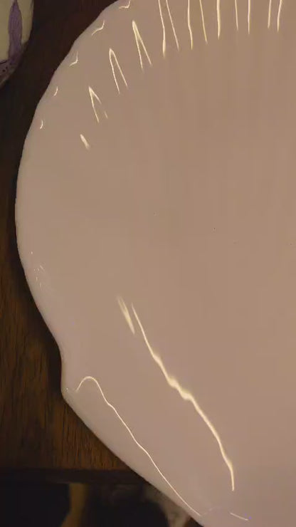 Vintage White Glass Plate