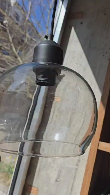 Clear Glass Ceiling Lamp