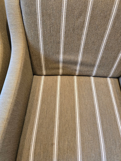 Striped Upholstered 3+2 Sofa set