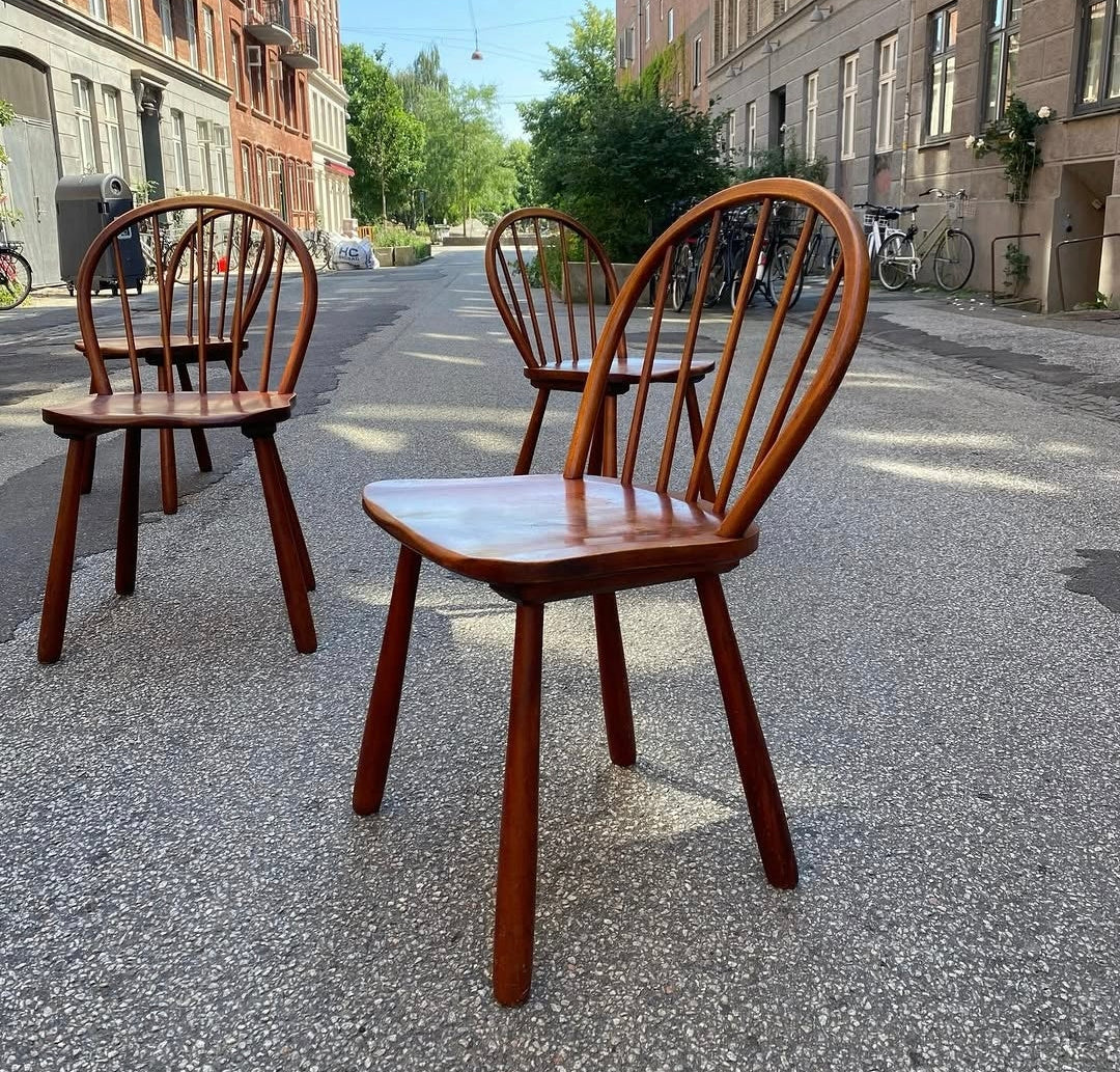Fritz Hansen Dining Chairs 1940s, set of 6