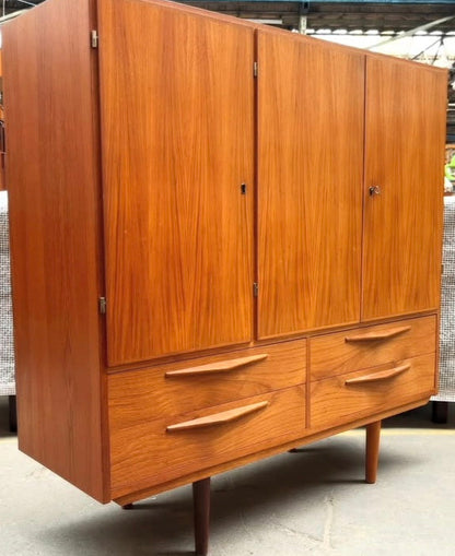 Vintage Teak Cabinet with Drawers