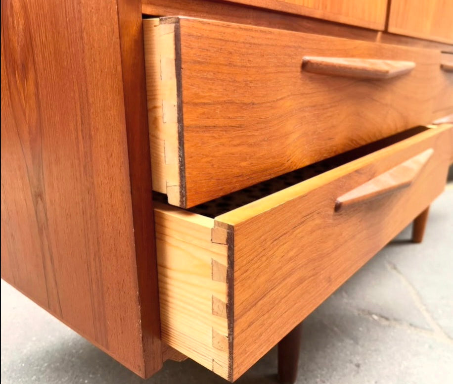 Vintage Teak Cabinet with Drawers
